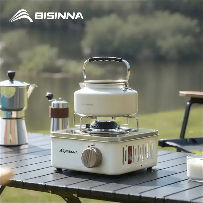 Bisinna camping gas stove 2800w high firepower portable cassette furnace outdoor gas burner picnic