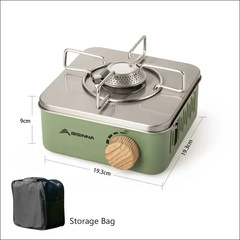 Bisinna camping gas stove 2800w high firepower portable cassette furnace outdoor gas burner picnic