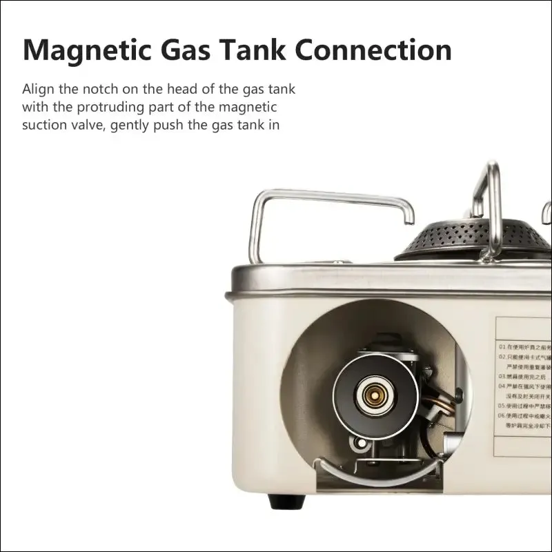 Bisinna camping gas stove 2800w high firepower portable cassette furnace outdoor gas burner picnic