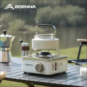 Bisinna camping gas stove 2800w high firepower portable cassette furnace outdoor gas burner picnic