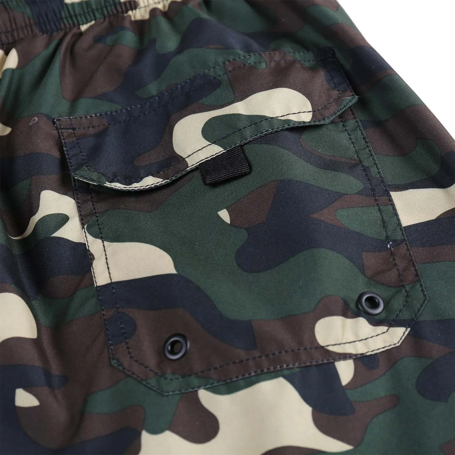 Boy's  Kid  Family  Match  Fast  Dry  Mesh  Lining  Swim  Trunks  Shorts