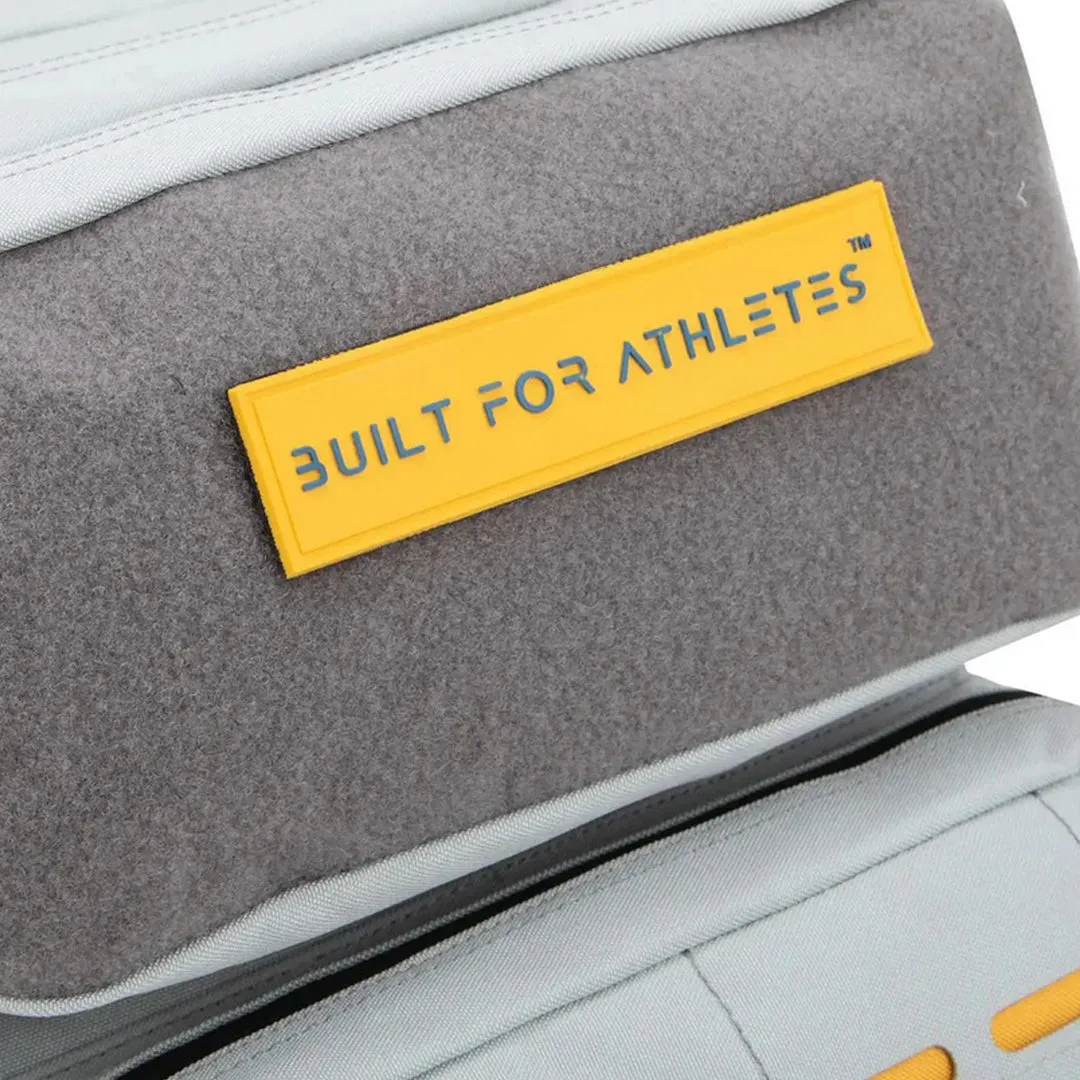 Built for Athletes - Gym Backpack - 45L (Large) - Grey & Yellow