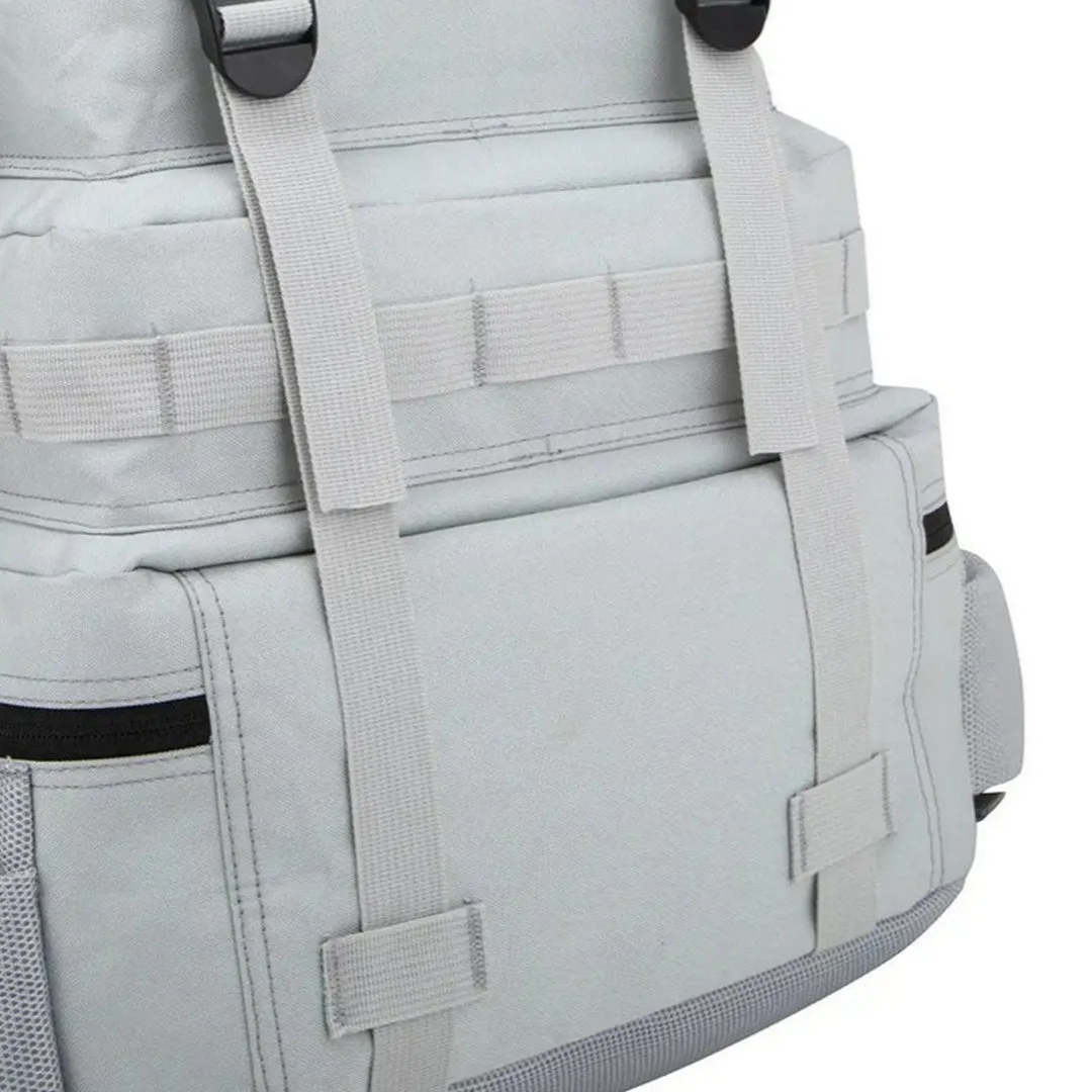 Built for Athletes - Gym Backpack - 45L (Large) - Grey & Yellow