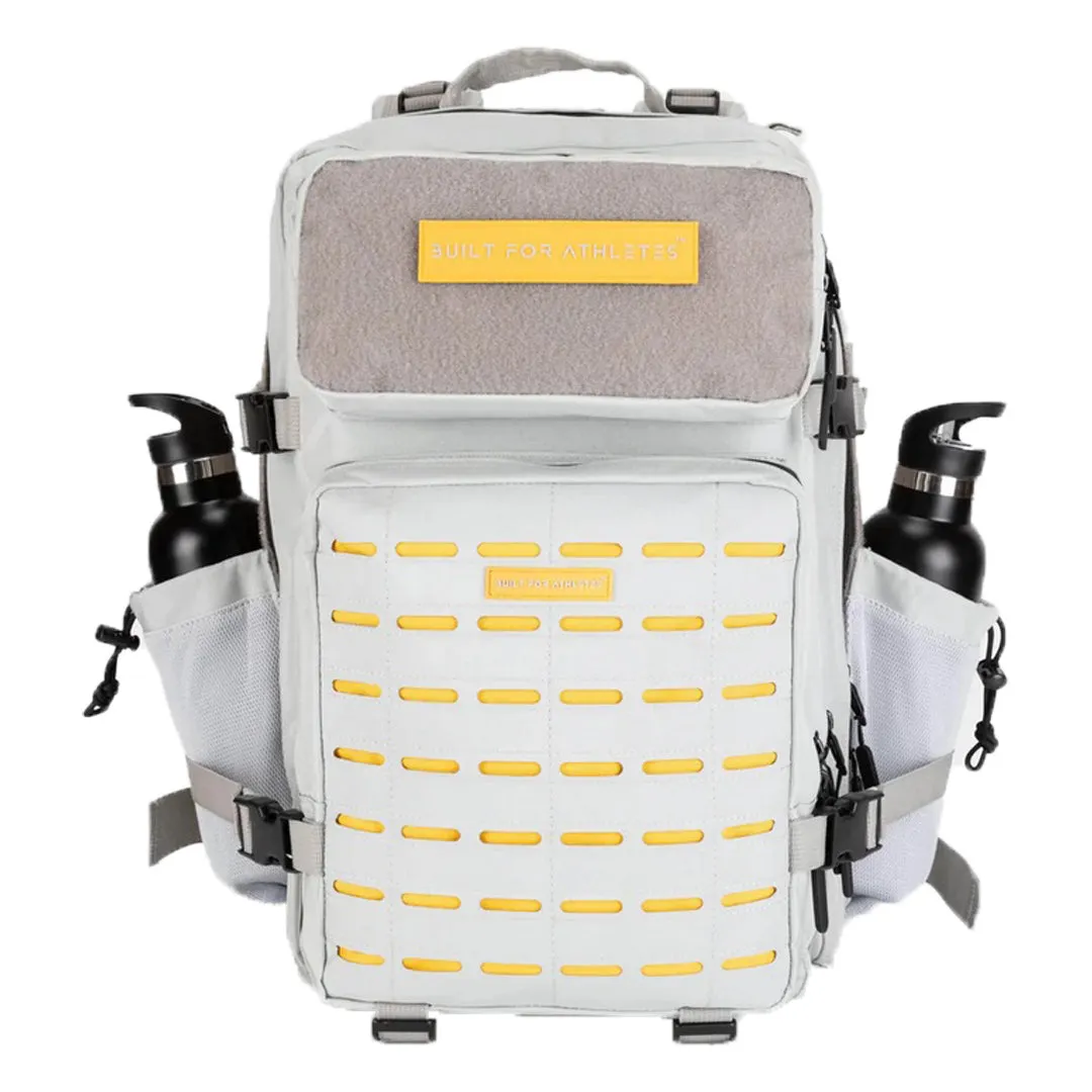 Built for Athletes - Gym Backpack - 45L (Large) - Grey & Yellow