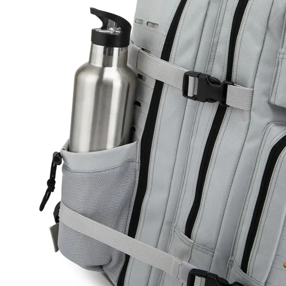 Built for Athletes - Gym Backpack - 45L (Large) - Grey & Yellow