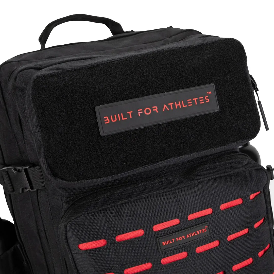 Built for Athletes - Gym Backpack - 45L (Large) - Red & Black