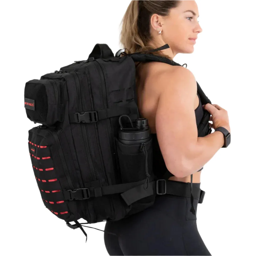 Built for Athletes - Gym Backpack - 45L (Large) - Red & Black