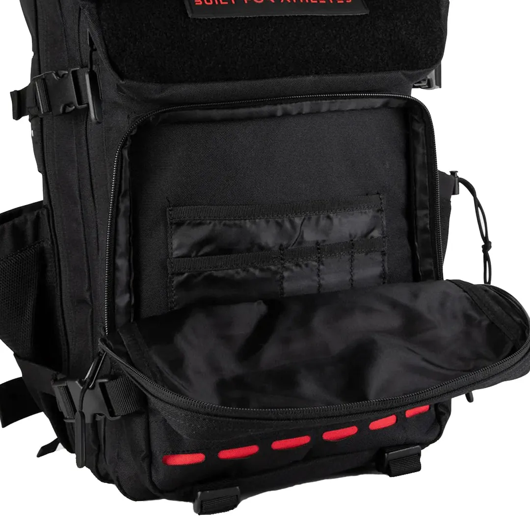 Built for Athletes - Gym Backpack - 45L (Large) - Red & Black