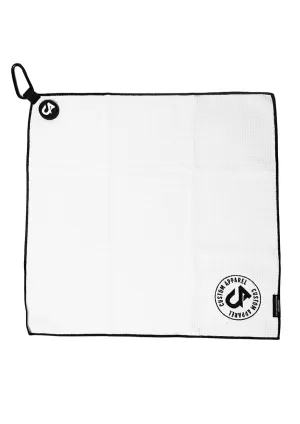 CA Magnetic Waffle Golf Towels | White