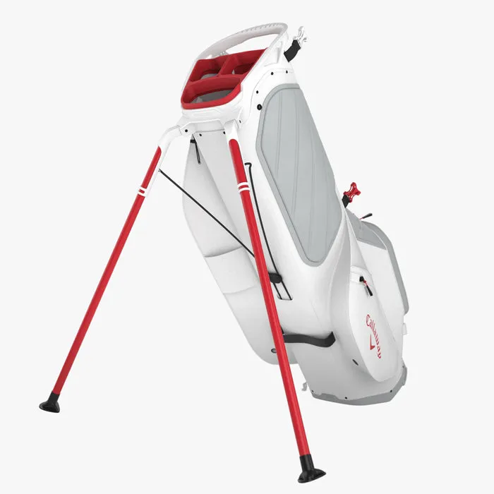 Callaway Fairway C Stand Bag - Silver/White/Fire Red
