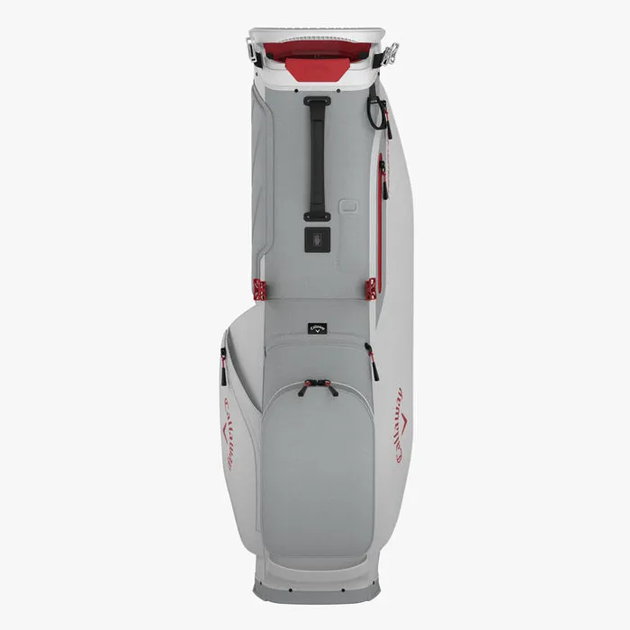 Callaway Fairway C Stand Bag - Silver/White/Fire Red
