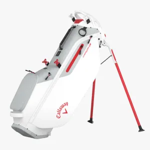 Callaway Fairway C Stand Bag - Silver/White/Fire Red