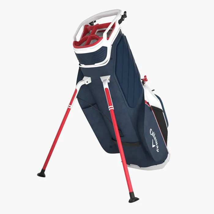 Callaway Fairway   Stand Bag - White/Navy HND/Red/Flag