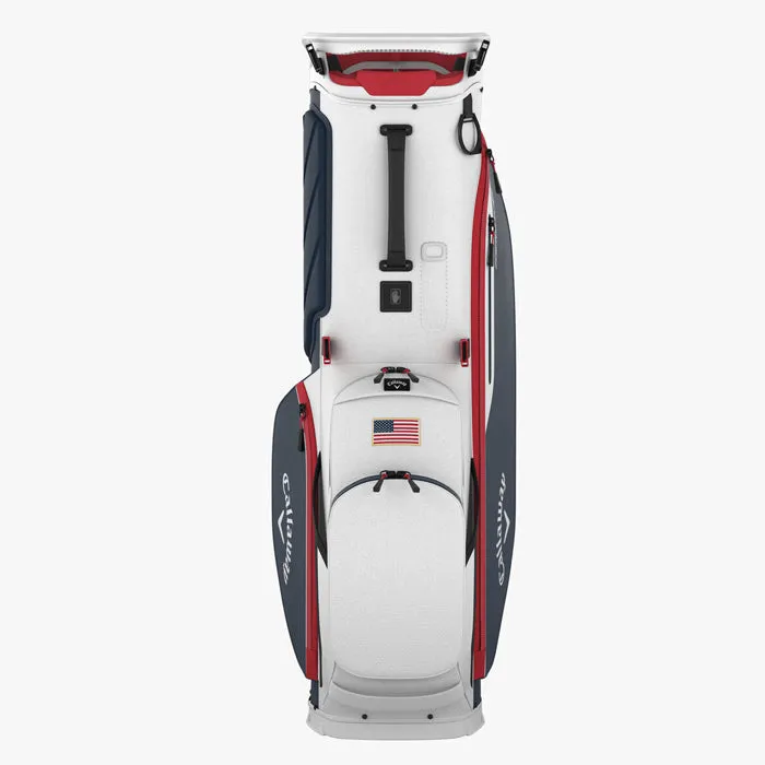Callaway Fairway   Stand Bag - White/Navy HND/Red/Flag