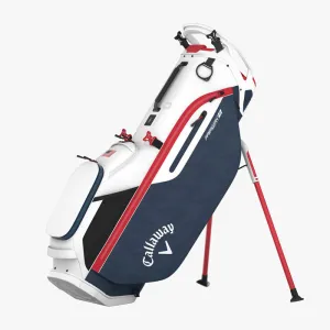 Callaway Fairway   Stand Bag - White/Navy HND/Red/Flag