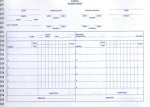 Cam Golf Easy Writer Golf Scorebook