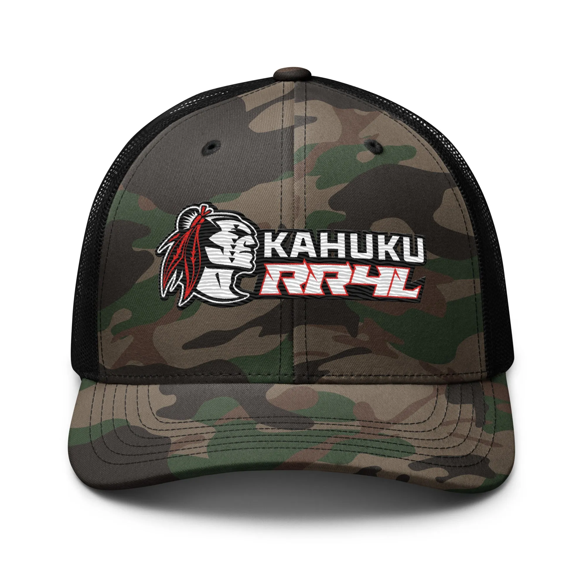 Camouflage trucker hat