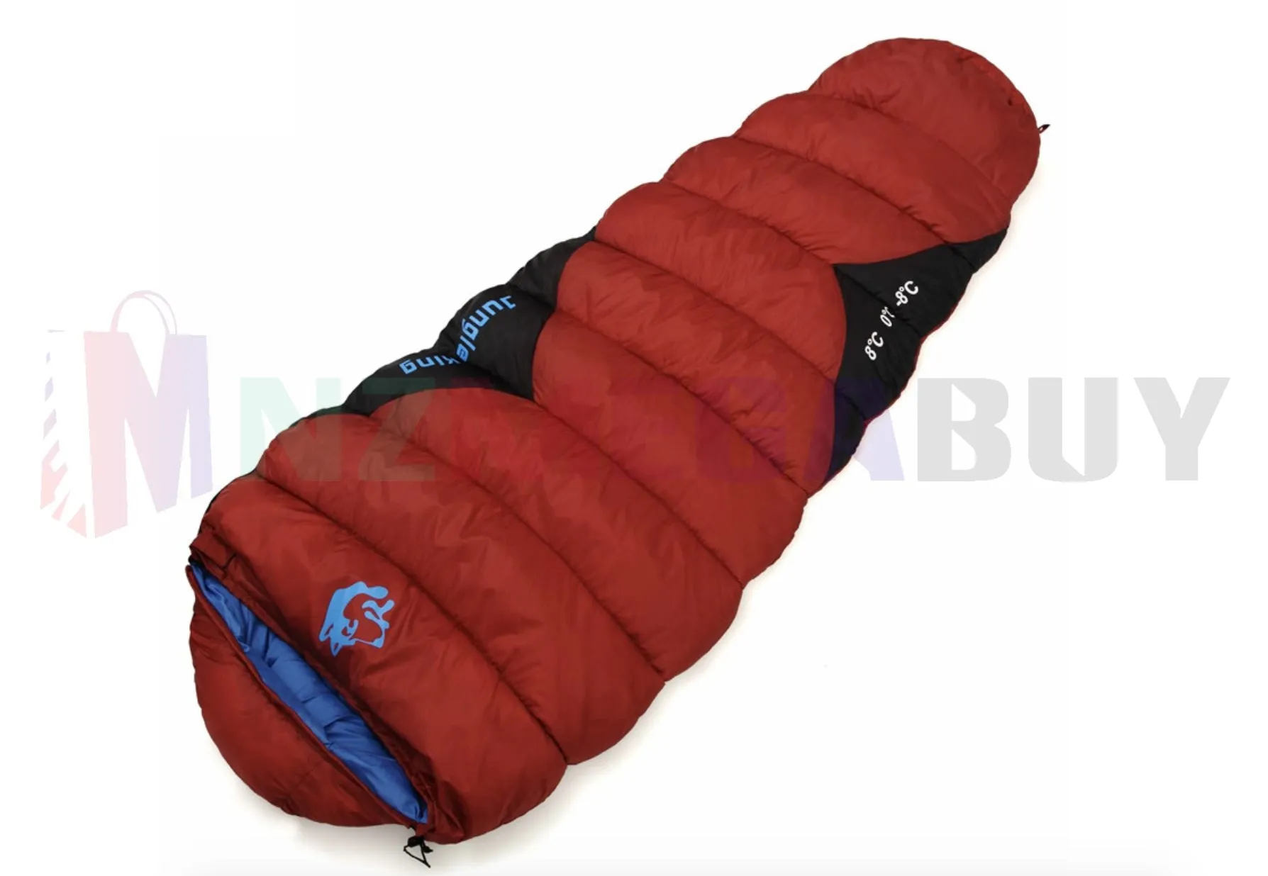Camping Mummy Sleeping Bag Single  -8°C *Red *