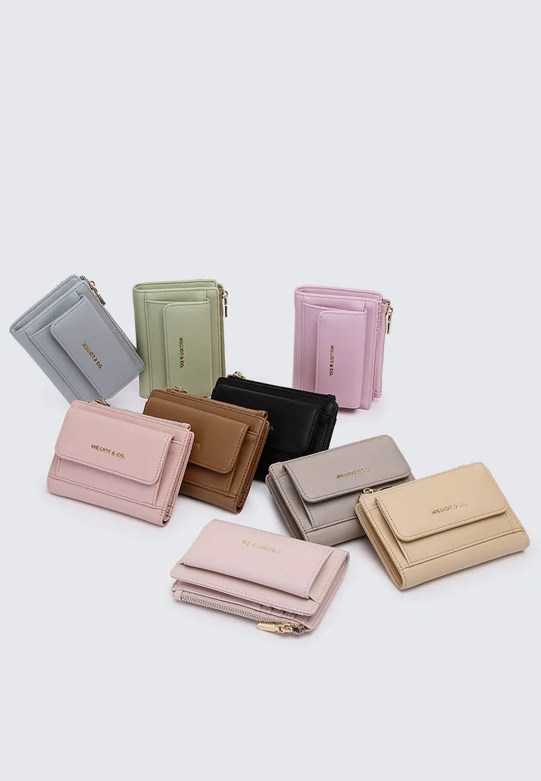 Candy Pop Top Zip Mini Wallet (Light Blue)