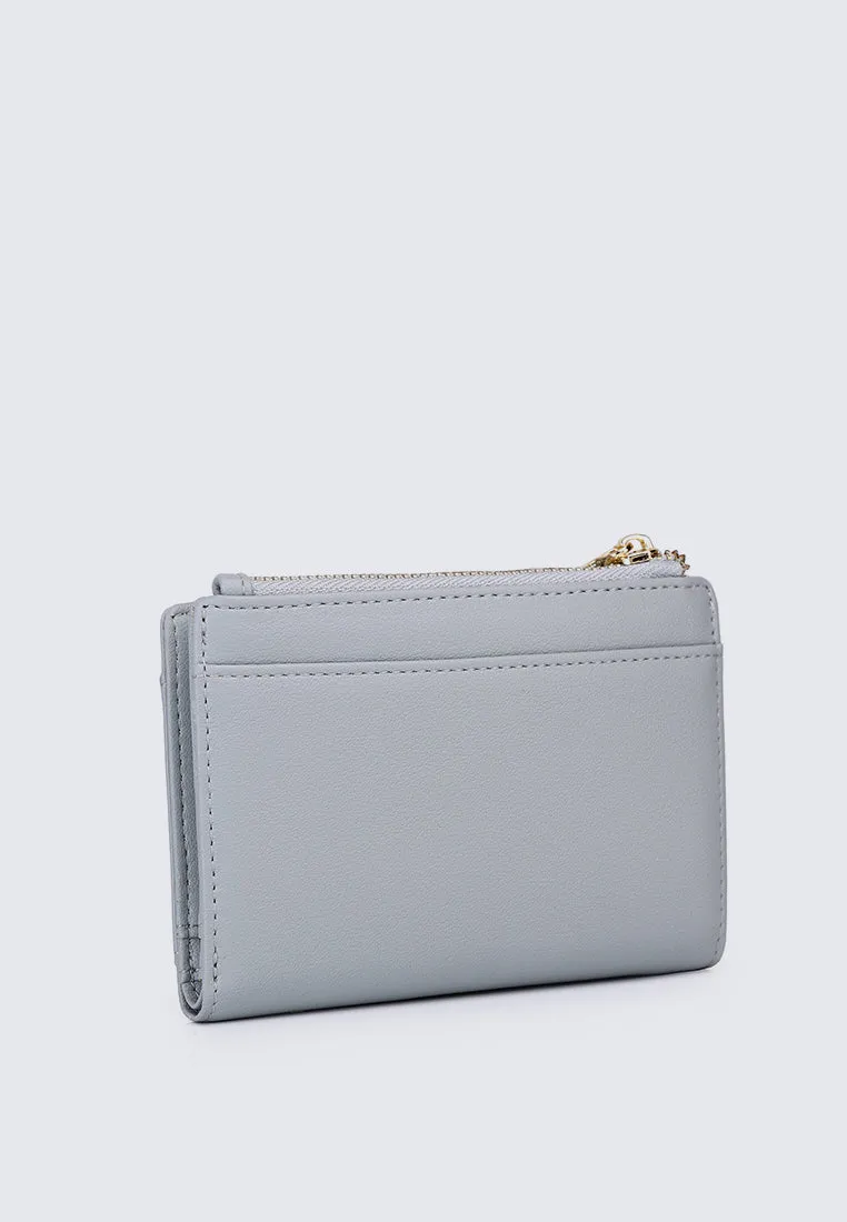 Candy Pop Top Zip Mini Wallet (Light Blue)