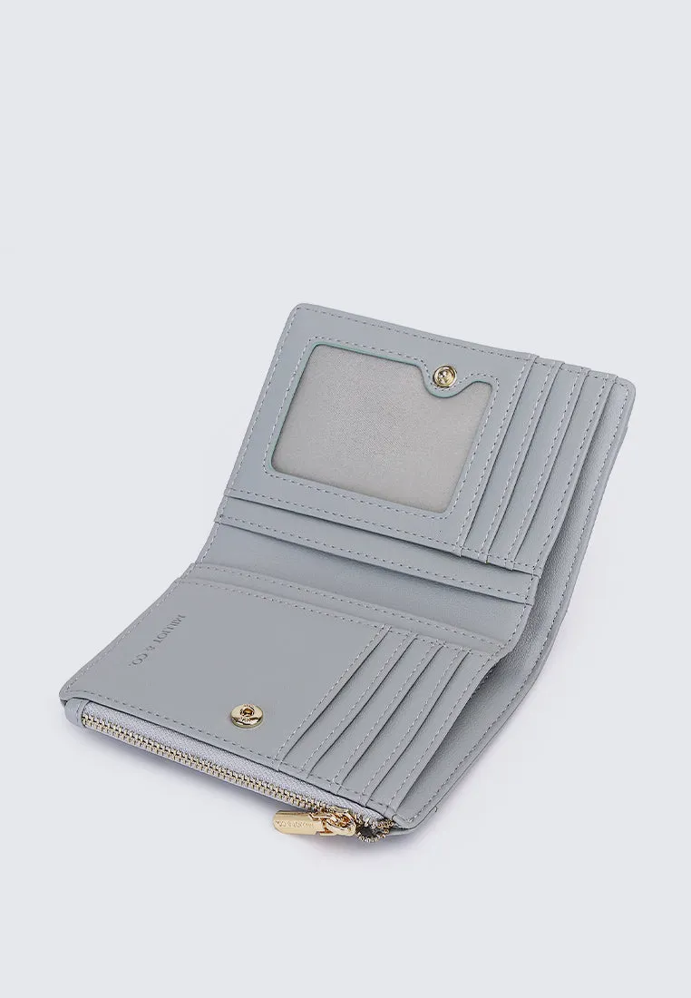 Candy Pop Top Zip Mini Wallet (Light Blue)