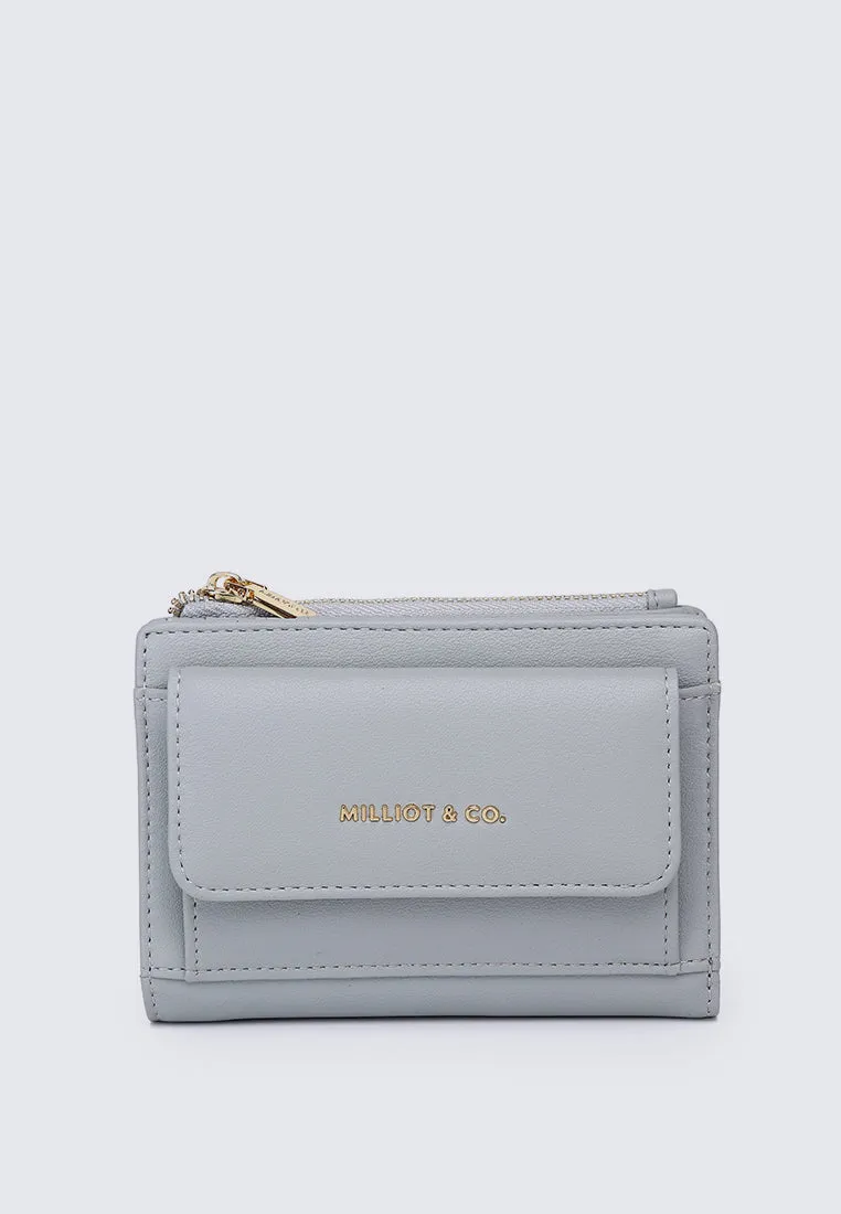 Candy Pop Top Zip Mini Wallet (Light Blue)