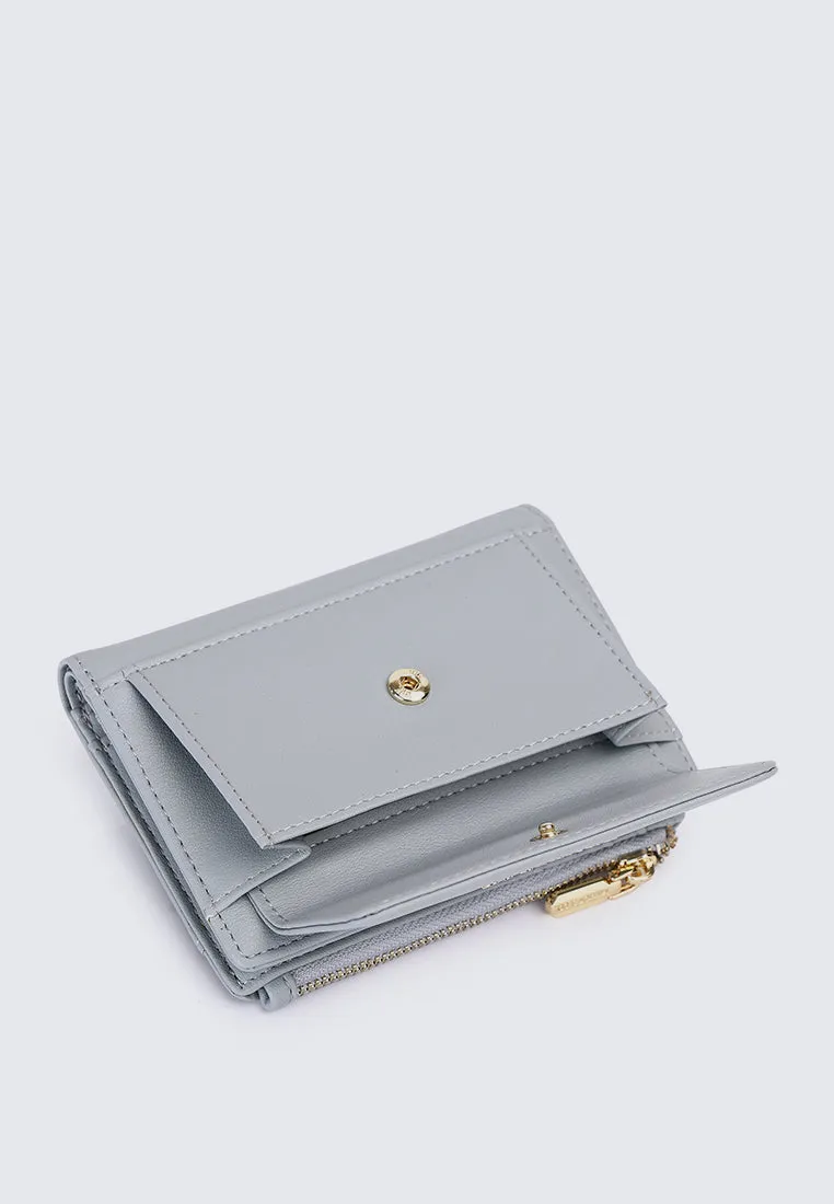 Candy Pop Top Zip Mini Wallet (Light Blue)