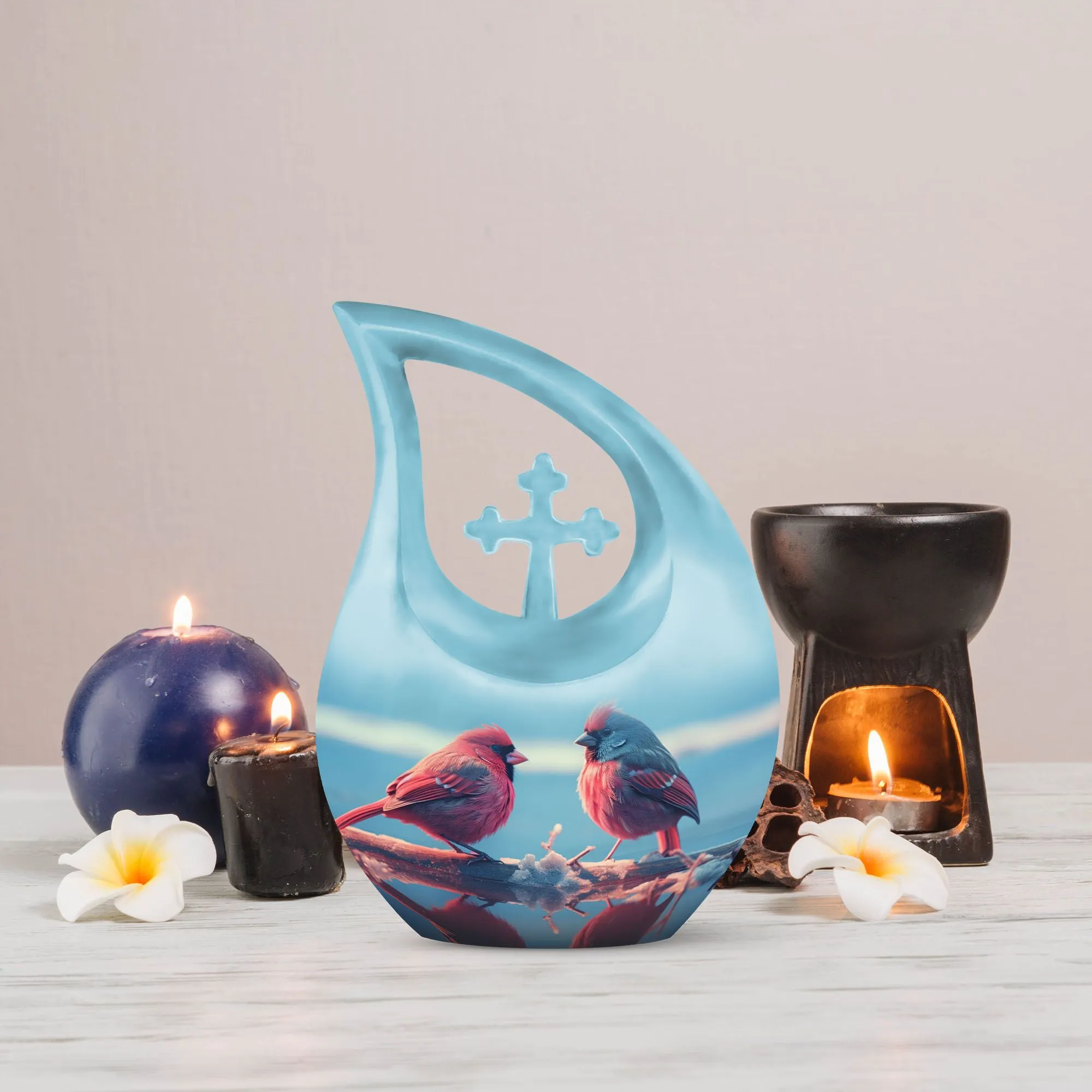Cardinal Bird Urn - Personalized, Beautiful & Memorial Urn