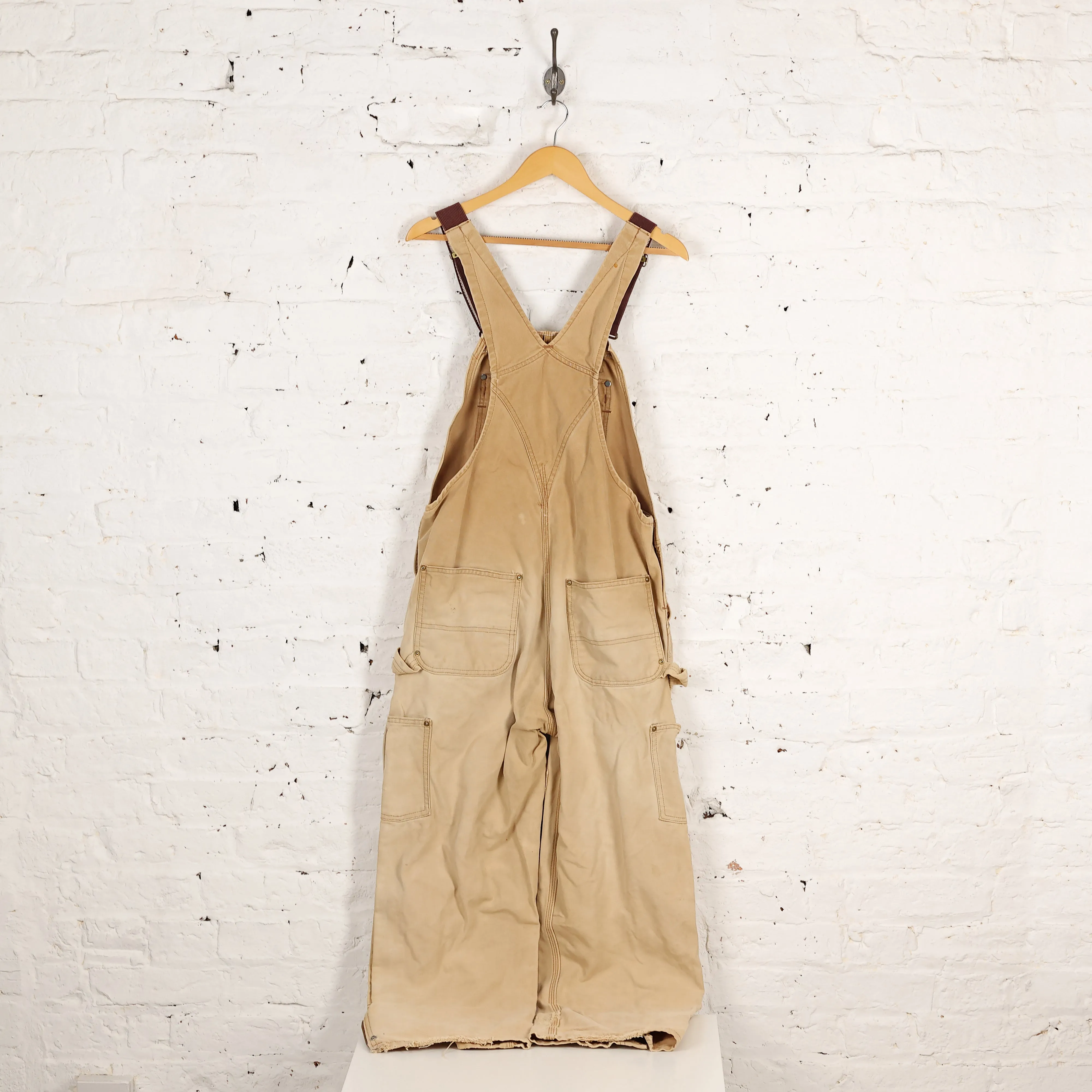 Carhartt Double Knee Work Dungarees - Beige - M