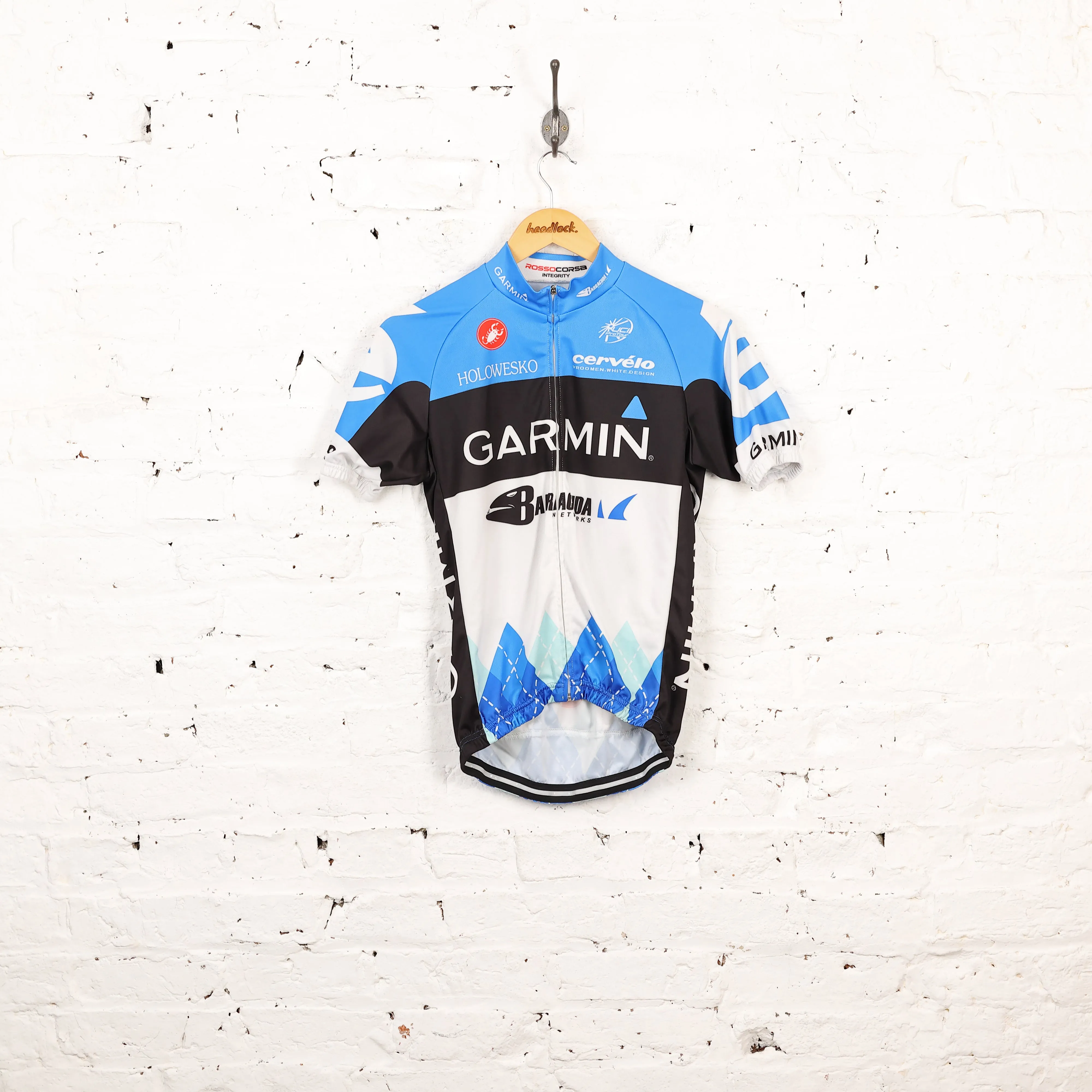 Castelli Garmin Baracuda UCI Tour Cycling Top Jersey - Blue - M