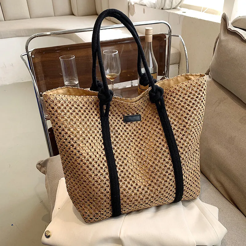 Casual Large Capacity Straw Beach Tote