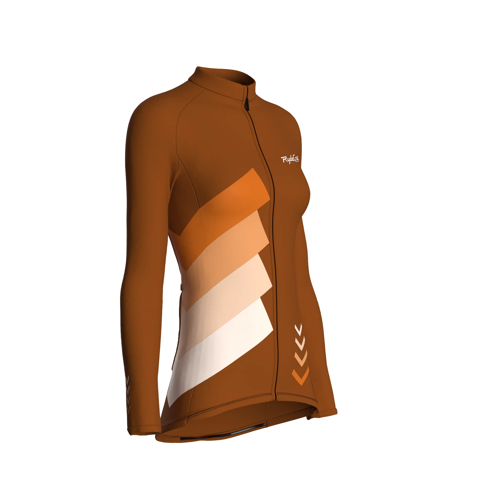 Celestial Grid | Earth Brown Female Long Sleeves Jersey