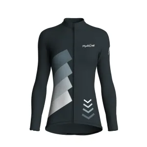 Celestial Grid | Gunmetal Gray Female Long Sleeves Jersey