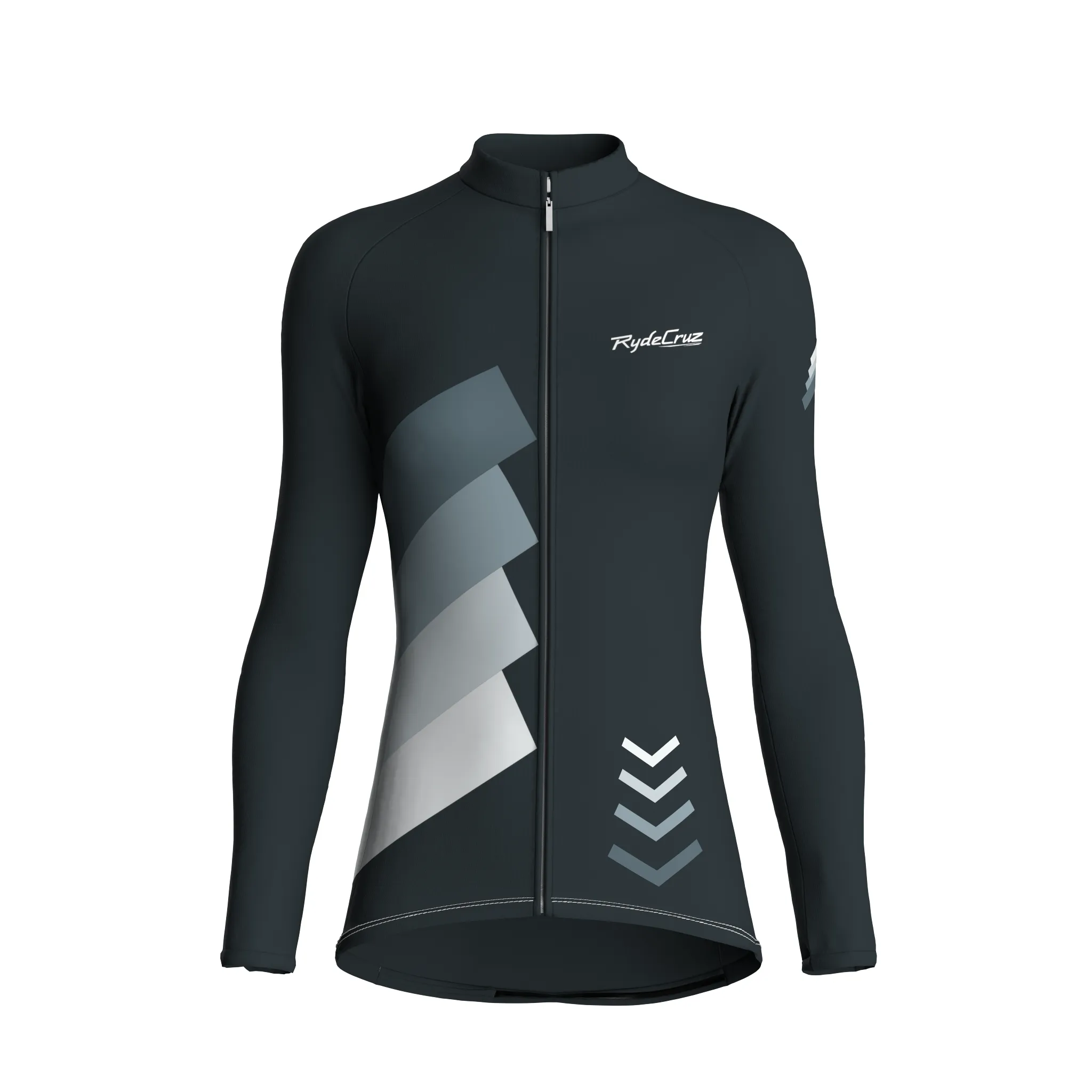 Celestial Grid | Gunmetal Gray Female Long Sleeves Jersey