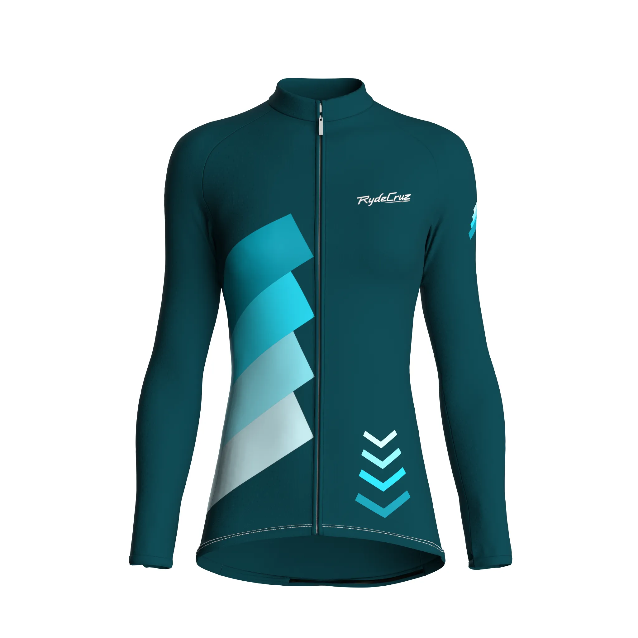 Celestial Grid | Midnight Green Female Long Sleeves Jersey