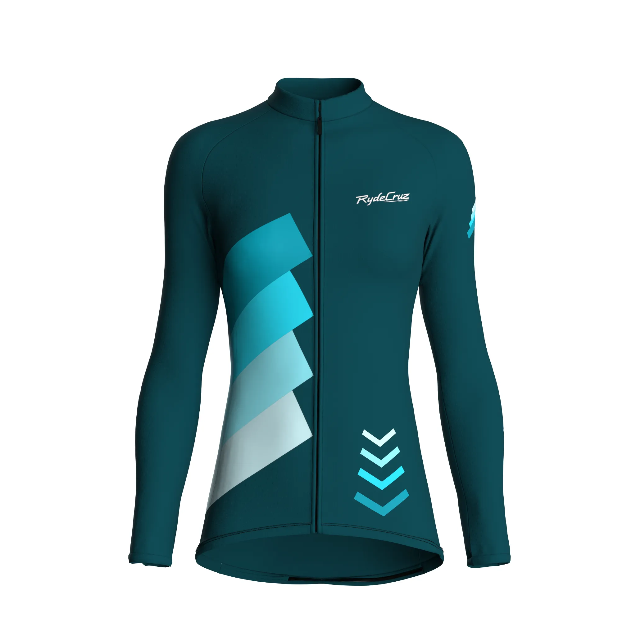 Celestial Grid | Midnight Green Female Long Sleeves Jersey