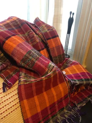Chindi style thick cotton picnic/sofa throw