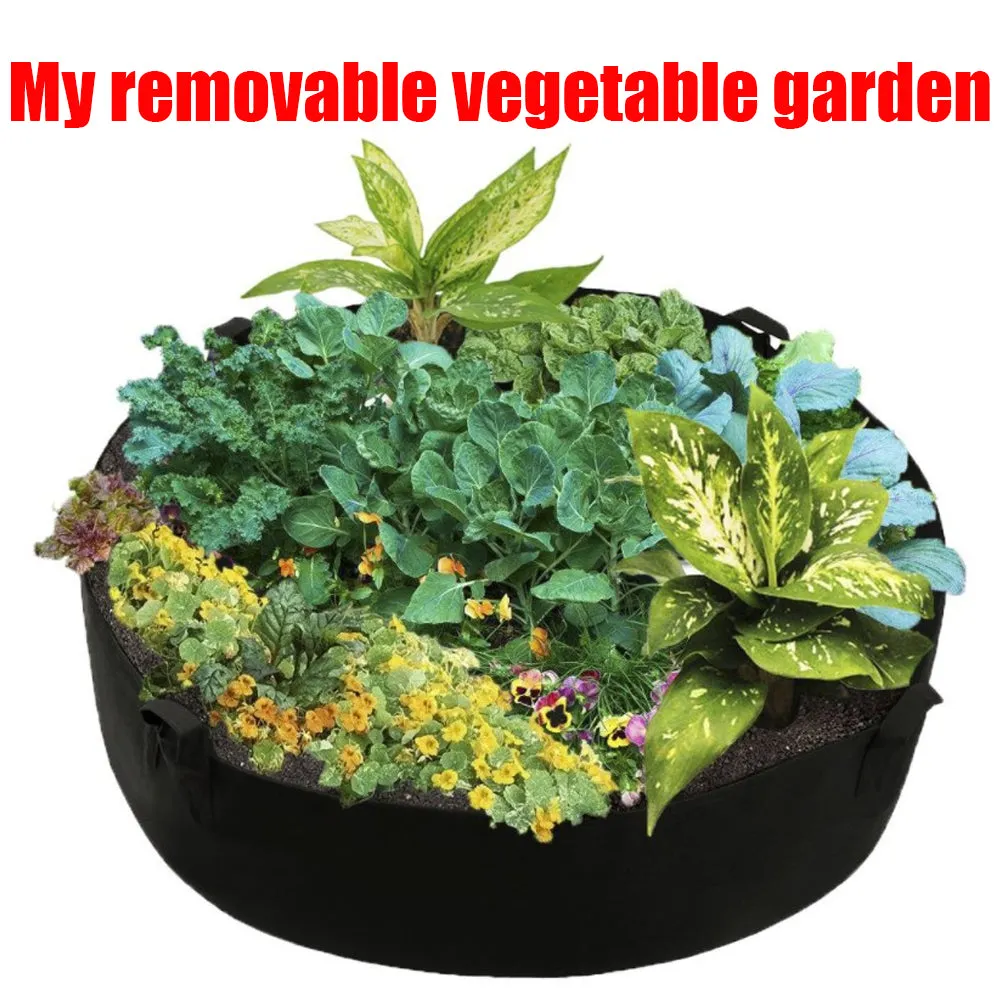 Circular Fabric Growing Bags for Plants, Flowers and Vegetables