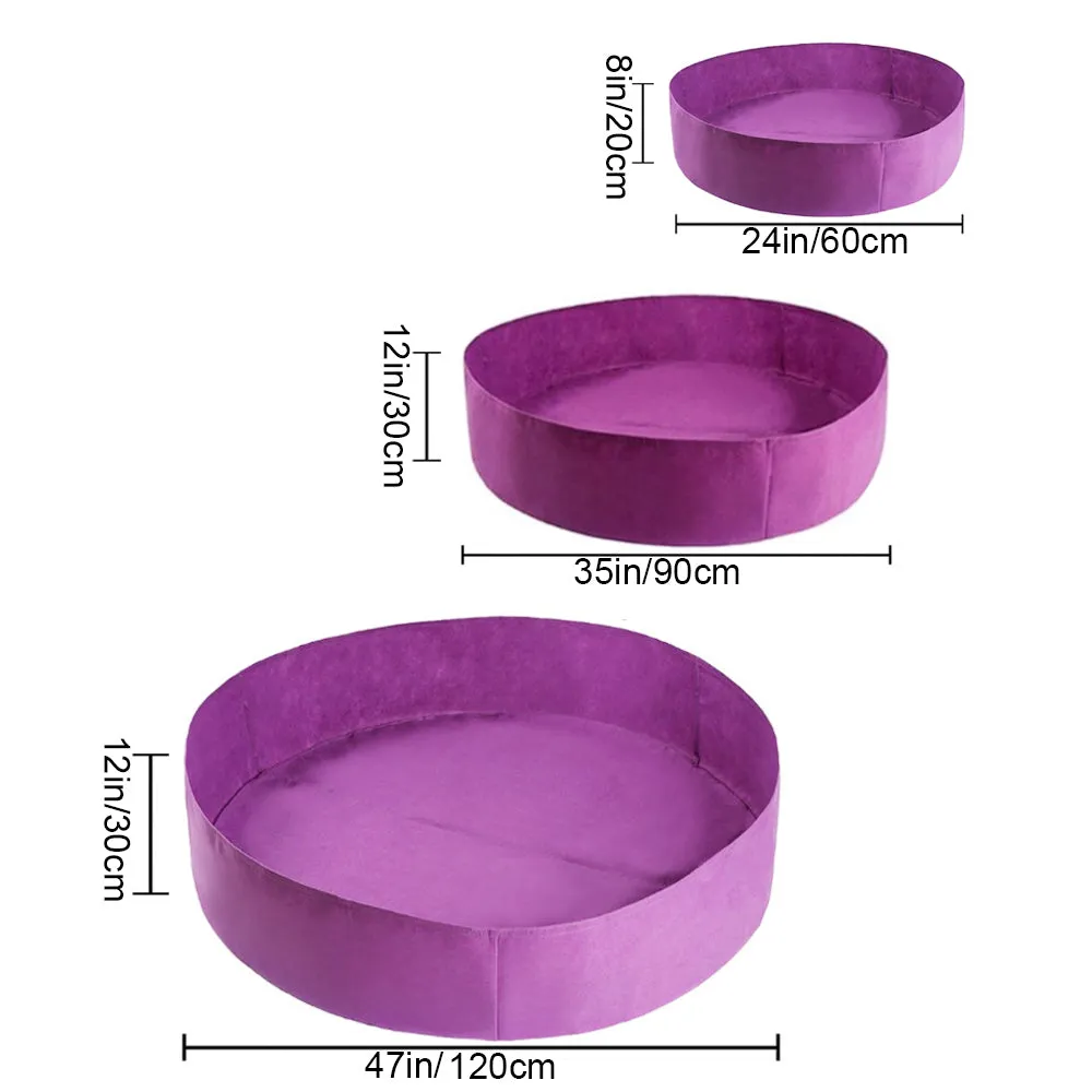 Circular Fabric Growing Bags for Plants, Flowers and Vegetables