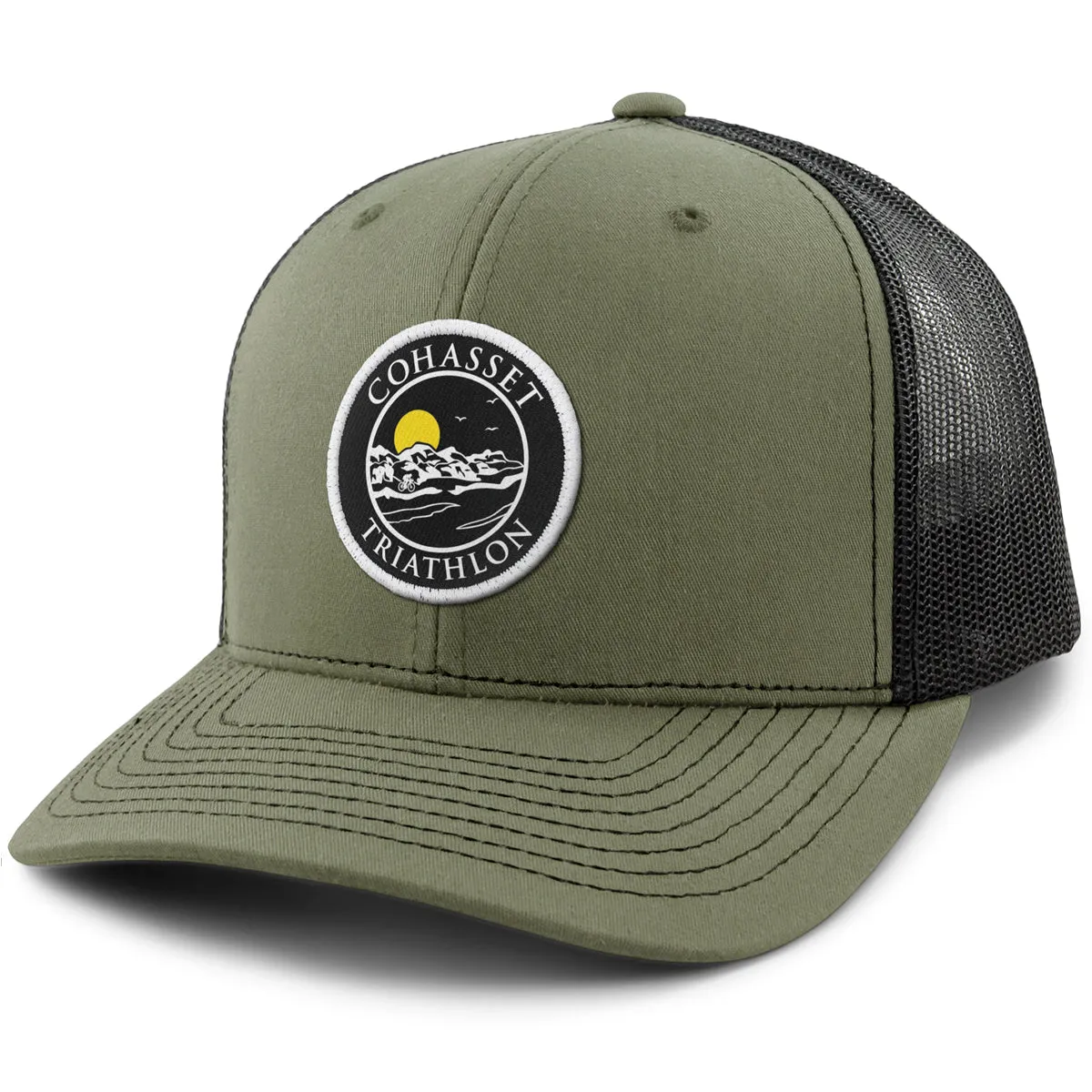 Cohasset Triathlon Blackout Patch Classic Snapback Trucker