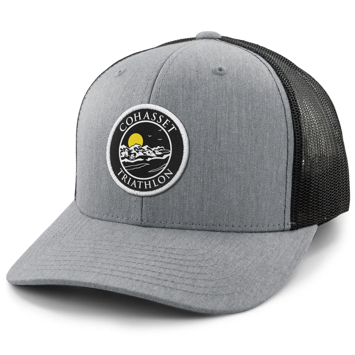 Cohasset Triathlon Blackout Patch Classic Snapback Trucker