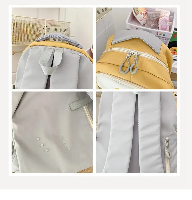 College Student Backpacks Women High School Bag for Girls Boys Teenagers Nylon Casual Large Capacity Bookbag