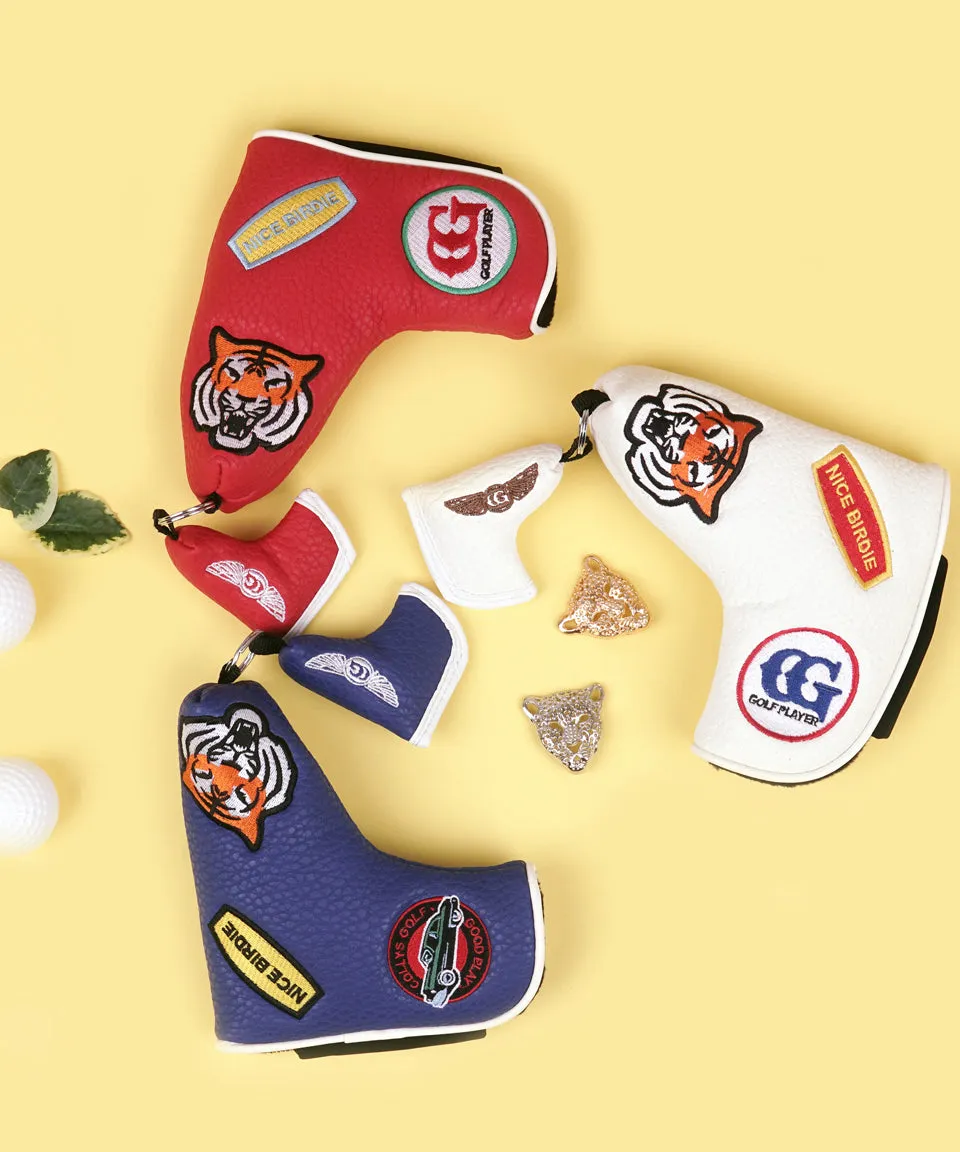 Colly's Tiger Golf Club Headcover- Straight Putter