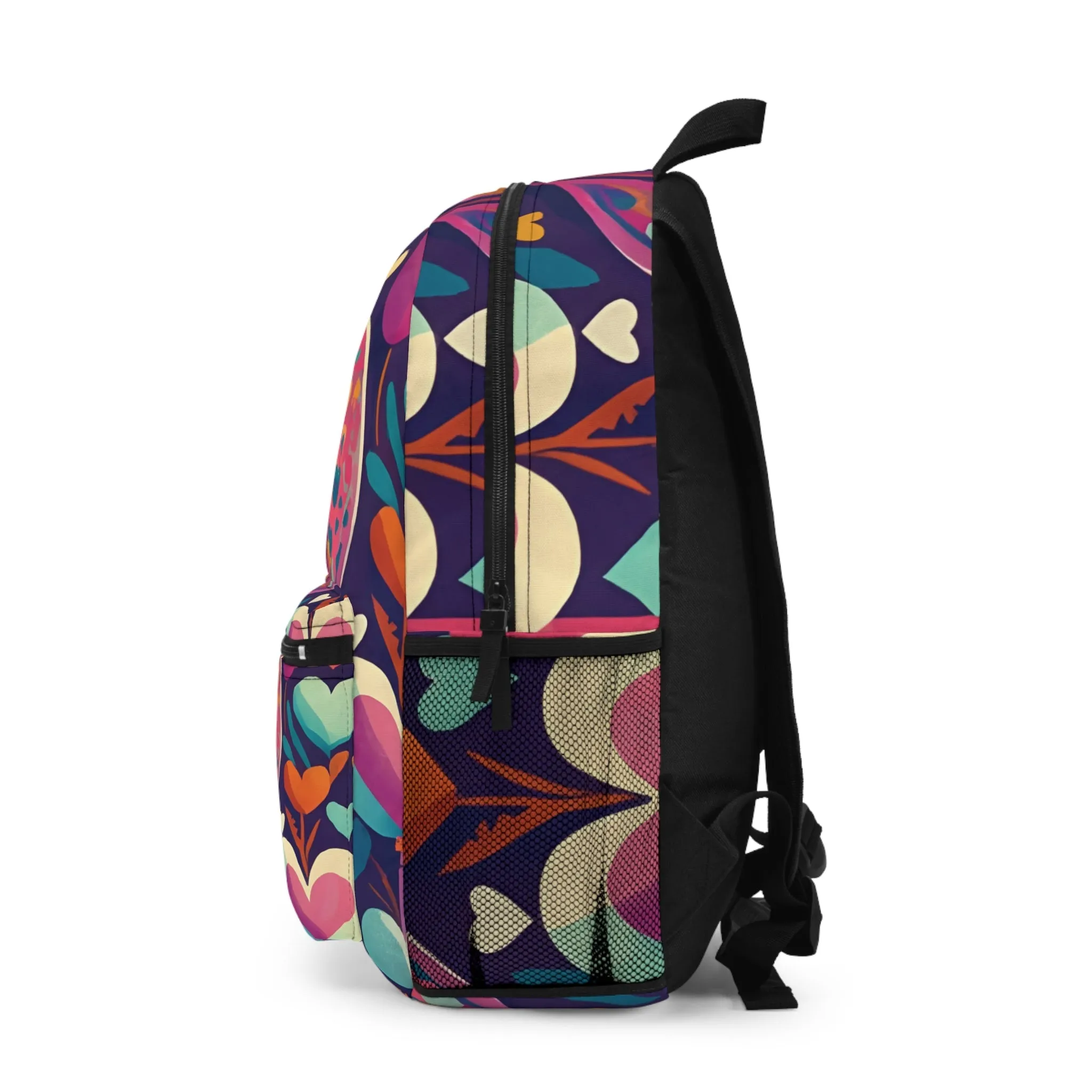 Colorful Hearts Premium Backpack