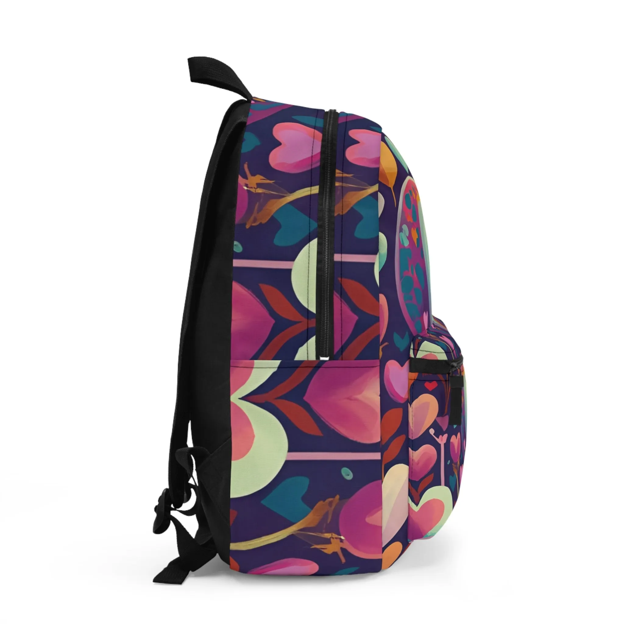Colorful Hearts Premium Backpack