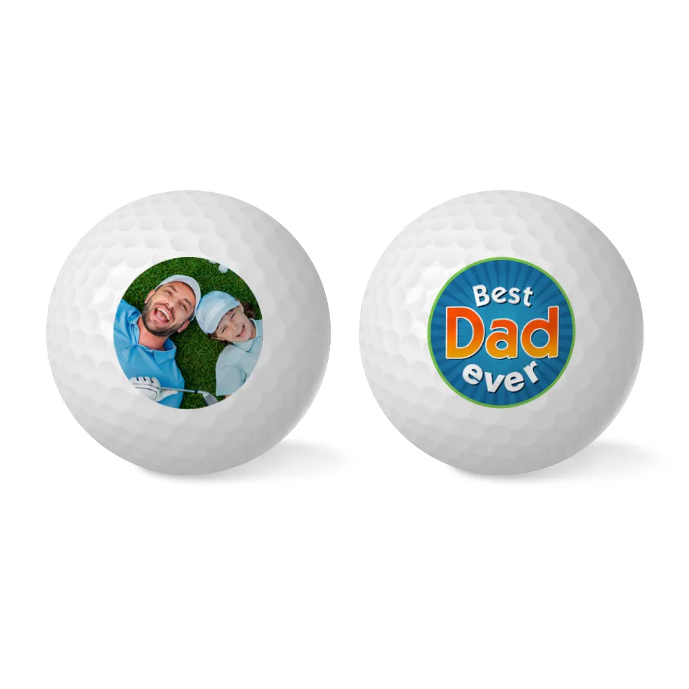 Custom Best Dad Ever Golf Ball