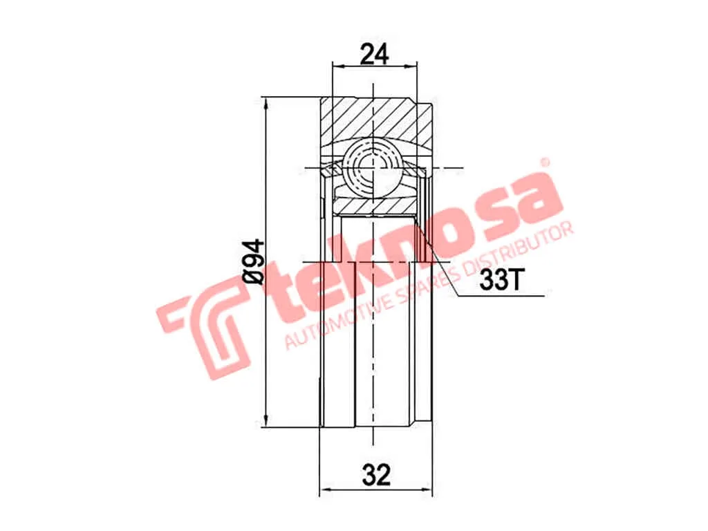 Cv Joint Inner VW Polo Classic 02-06 Polo >2009 VW GOLF IV (VW6924)
