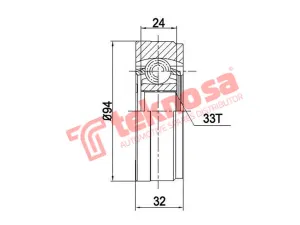 Cv Joint Inner VW Polo Classic 02-06 Polo >2009 VW GOLF IV (VW6924)