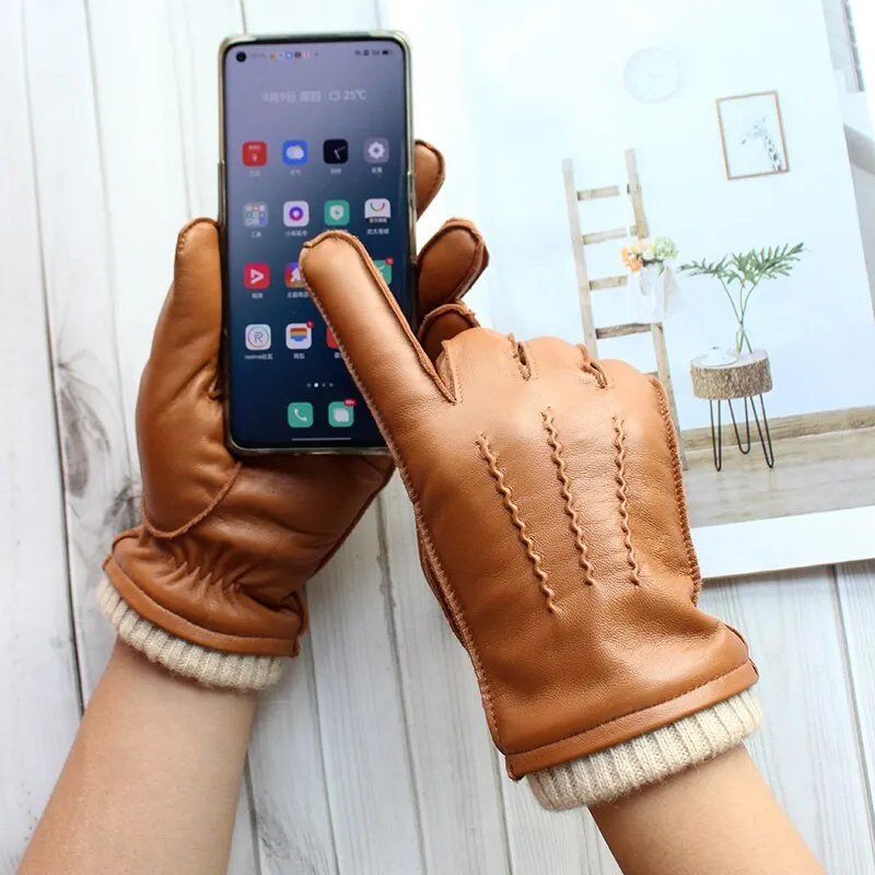 Cycling Windproof Waterproof And Warm Touch Screen Mens Gloves