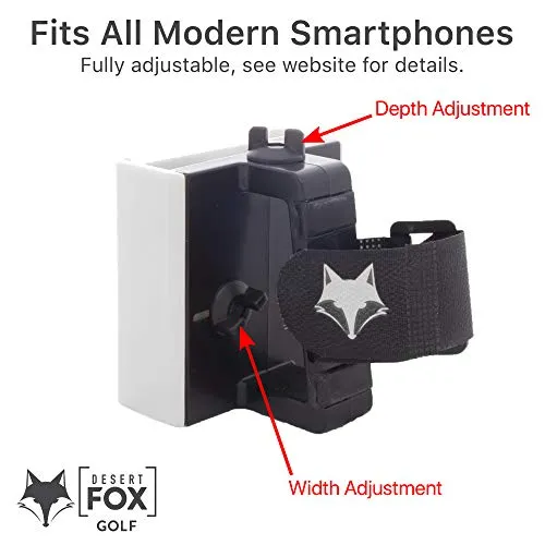 Desert Fox Golf Phone Caddy (Blue Line)